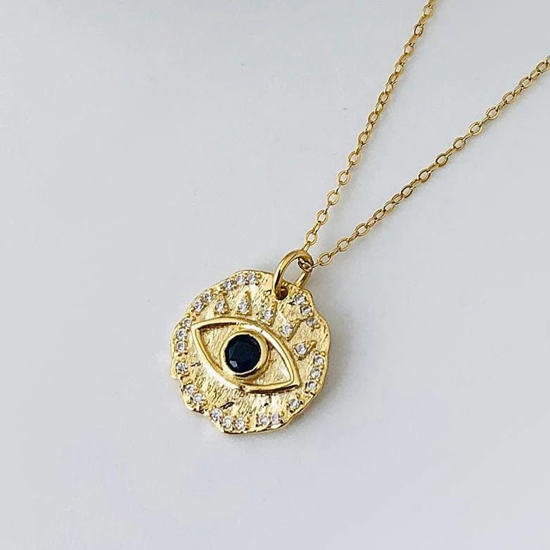 Sun Soul Evil Eye Pendant Necklace NL-733 Splash Swimwear Jewellery 1000014359