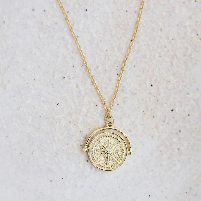 Sun Soul Sun Soul Golden Compass Necklace NL-995 Splash Swimwear Jewellery 1000010219