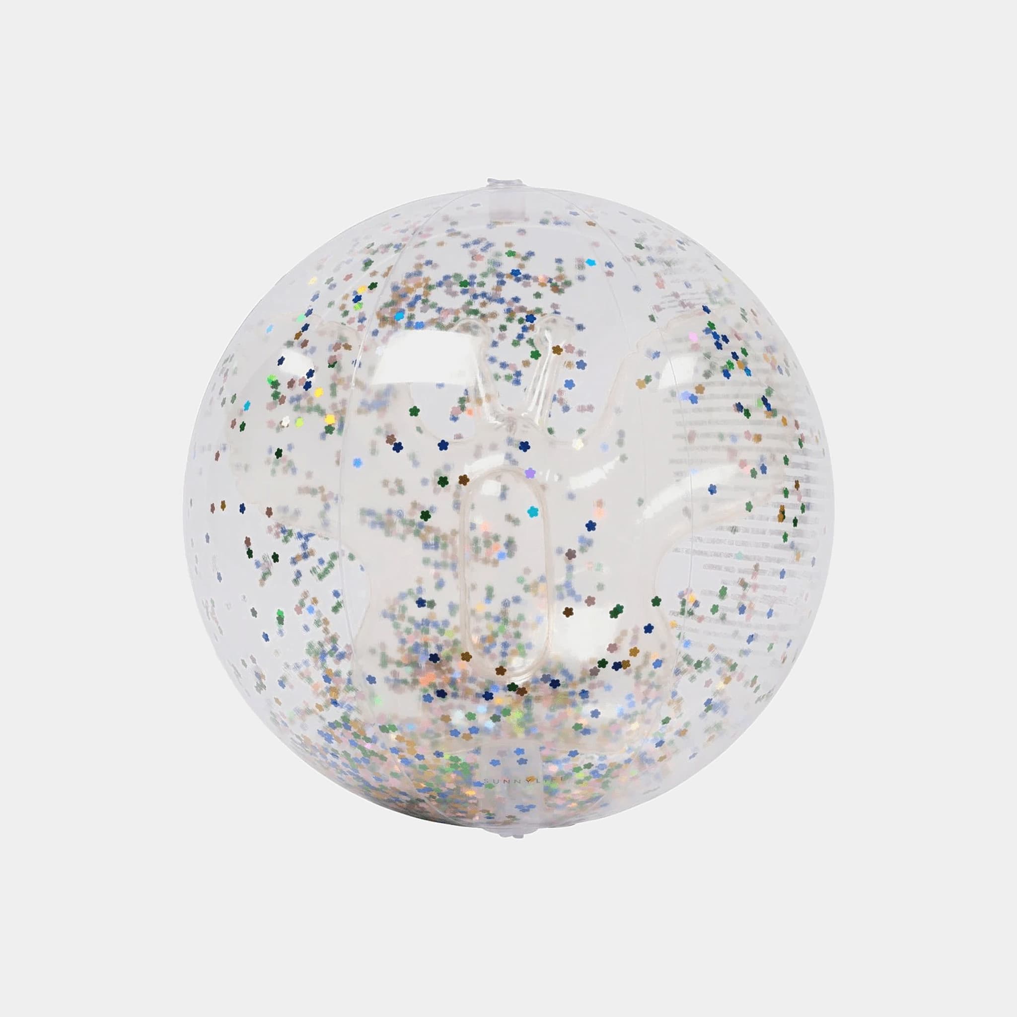 Sunnylife 3D Inflatable Beach Ball - Cotton Candy Glitter 43529181060185 3D Inflatable Beach Ball - Cotton Candy Glitter Splash Swimwear Kids Accessories 9339296069264