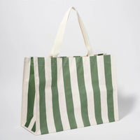 Sunnylife Carryall Beach Bag - The Vacay Olive Stripe Sunnylife Carryall Beach Bag - The Vacay Olive Stripe