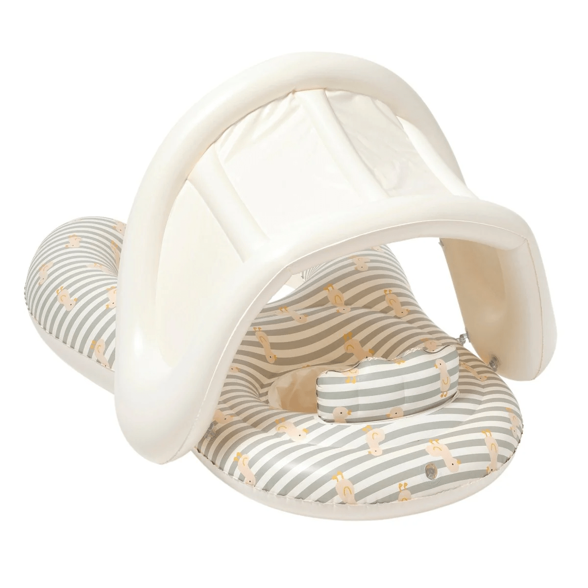 Sunnylife Float Together Baby Seat Dex The Duck - Sage Stripe S51FBSDS Float Together Baby Seat Dex The Duck - Sage Stripe Splash Swimwear