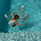 Sunnylife Kids Lie On Float - Cotton Candy Glitter S51KLOGL Kids Lie On Float - Cotton Candy Glitter Splash Swimwear