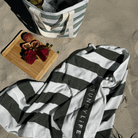Sunnylife Light Cooler Tote - La Palma Sage Stripe S51NCTWS Light Cooler Tote - La Palma Sage Stripe Splash Swimwear Bags