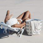 Sunnylife Light Cooler Tote - La Palma Sage Stripe S51NCTWS Light Cooler Tote - La Palma Sage Stripe Splash Swimwear Bags