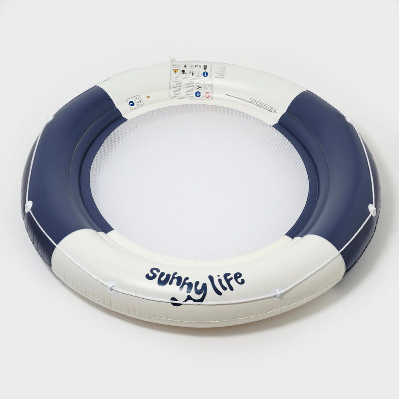 Sunnylife S41PRLZY Luxe Twin Hammock Float - Le Weekend Navy Sunnylife Luxe Twin Hammock Float - Le Weekend Navy