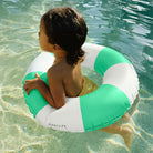 Sunnylife Mini Tube Pool Ring - Green Stripe S61MPRPG Slim Tube Pool Ring - Blush Pink Splash Swimwear Accessories 9339296072981