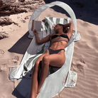 Sunnylife Solo Sun Shader La Palma - Sage Stripe S51SSHCR Solo Sun Shader La Palma - Sage Stripe Splash Swimwear