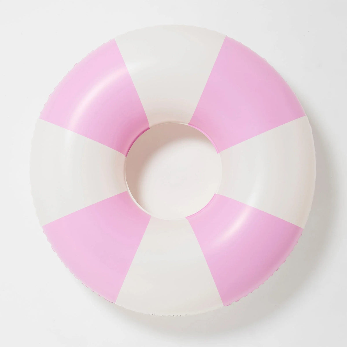 Sunnylife S41PRSEG Tube Pool Ring - Bubblegum Pink Stripe Sunnylife Luxe Tube Pool Ring - Strawberry Pink