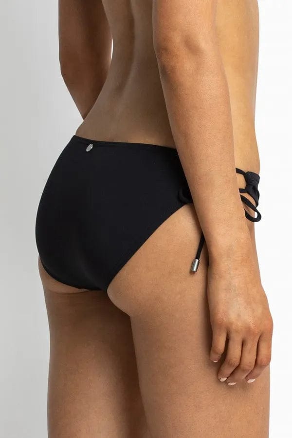 Sunseeker Basix Tie Side Pant - Black Splash Swimwear Bikini Bottoms