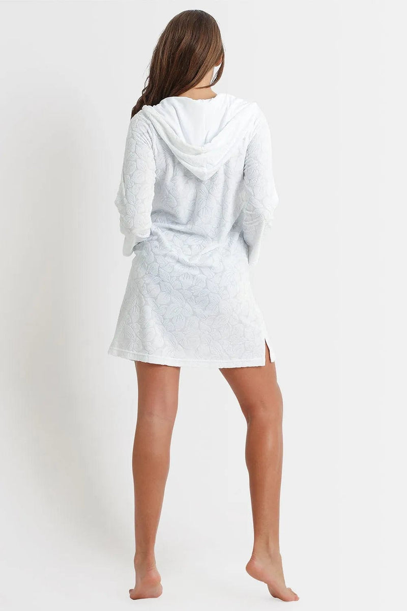 Sunseeker Daisy Hooded Tunic - White Sunseeker Daisy Hooded Tunic - White Splash Swimwear