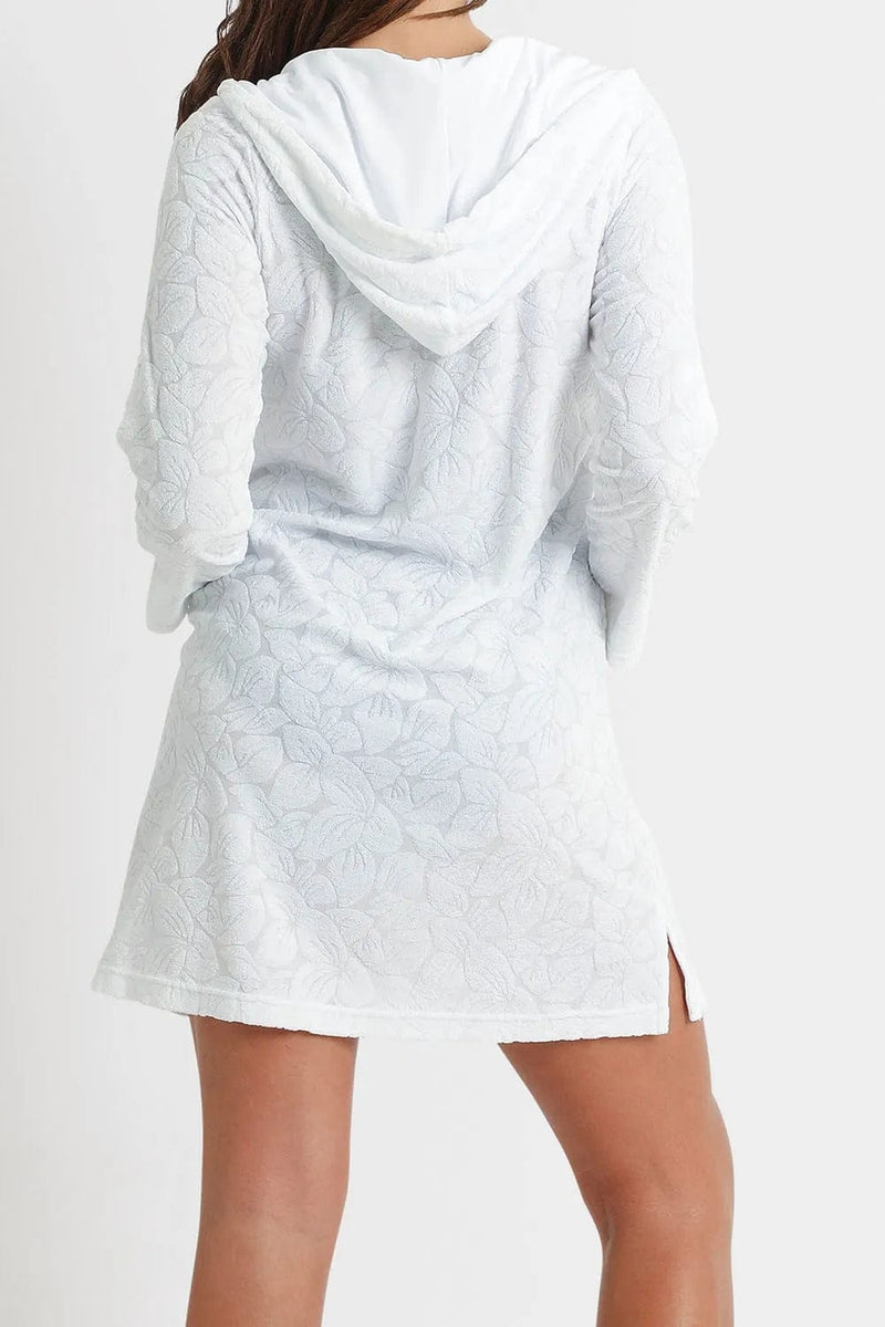 Sunseeker Daisy Hooded Tunic - White Sunseeker Daisy Hooded Tunic - White Splash Swimwear