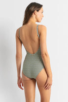 Sunseeker Ios Light Square Neck One Piece - Olive Ios Light Square Neck One Piece - Olive Splash Swimwear