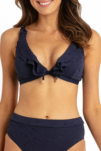 Sunseeker Bikini Tops Lavia Frill Bra - Ink Sunseeker Lavia Frill Bra - Ink