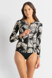 Sunseeker Mae Long Sleeve Mast Rashie - Black Sunseeker Mae Long Sleeve Mast Rashie - Black Splash Swimwear