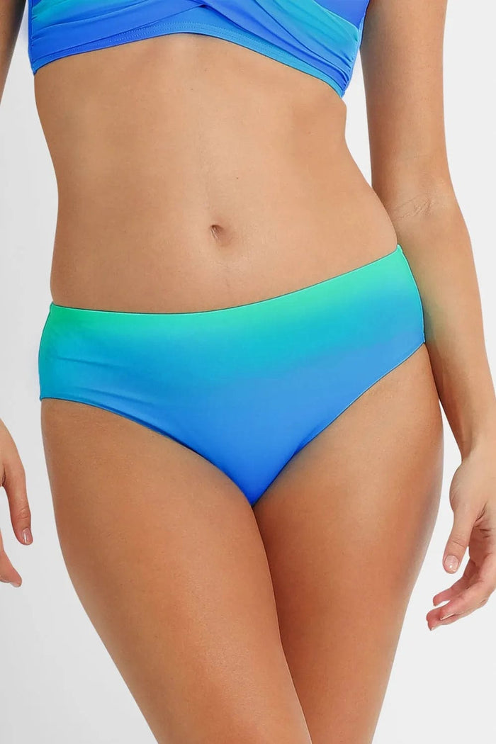 Sunseeker Majestic Mid Rise Pant - Blue Sunseeker Majestic Mid Rise Pant - Blue Splash Swimwear Bikini Bottoms