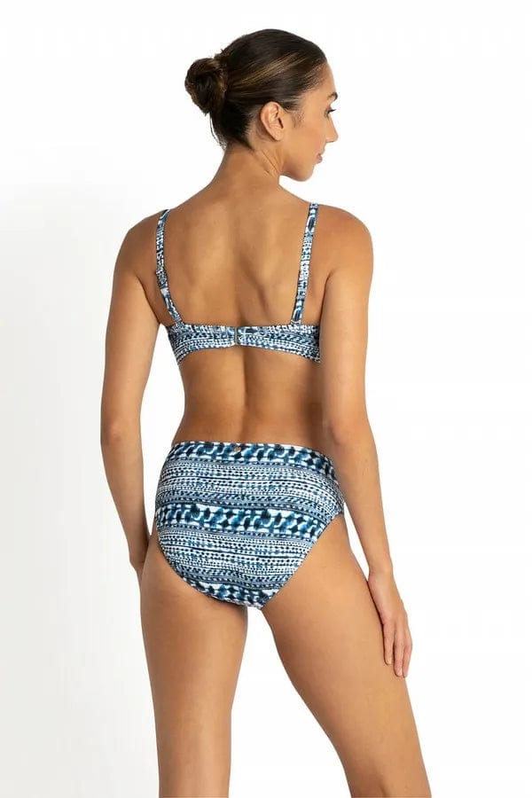 Sunseeker Set Byron Bay High Tri Bralette & Classic Pant Set - Ink Splash Swimwear Bikini Set 12 1000019772