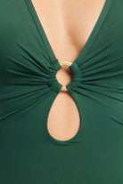 Sunseeker Sunseeker Basix Double Ring One Piece - Seaweed Sunseeker Basix Double Ring One Piece - Seaweed Splash Swimwear One Pieces