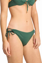Sunseeker Sunseeker Basix Tie Side Pant - Seaweed Sunseeker Basix Tie Side Pant - Seaweed Splash Swimwear Bikini Bottoms