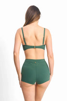 Sunseeker Sunseeker Basix Twist Front Bralette - Seaweed Sunseeker Basix Twist Front Bralette - Seaweed Splash Swimwear Bikini Tops