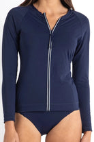 Sunseeker Sunseeker Basix Zip Front Rashie Sunseeker Basix Zip Front Rashie Splash Swimwear Rashies & Sunsuits