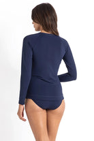 Sunseeker Sunseeker Basix Zip Front Rashie Sunseeker Basix Zip Front Rashie Splash Swimwear Rashies & Sunsuits