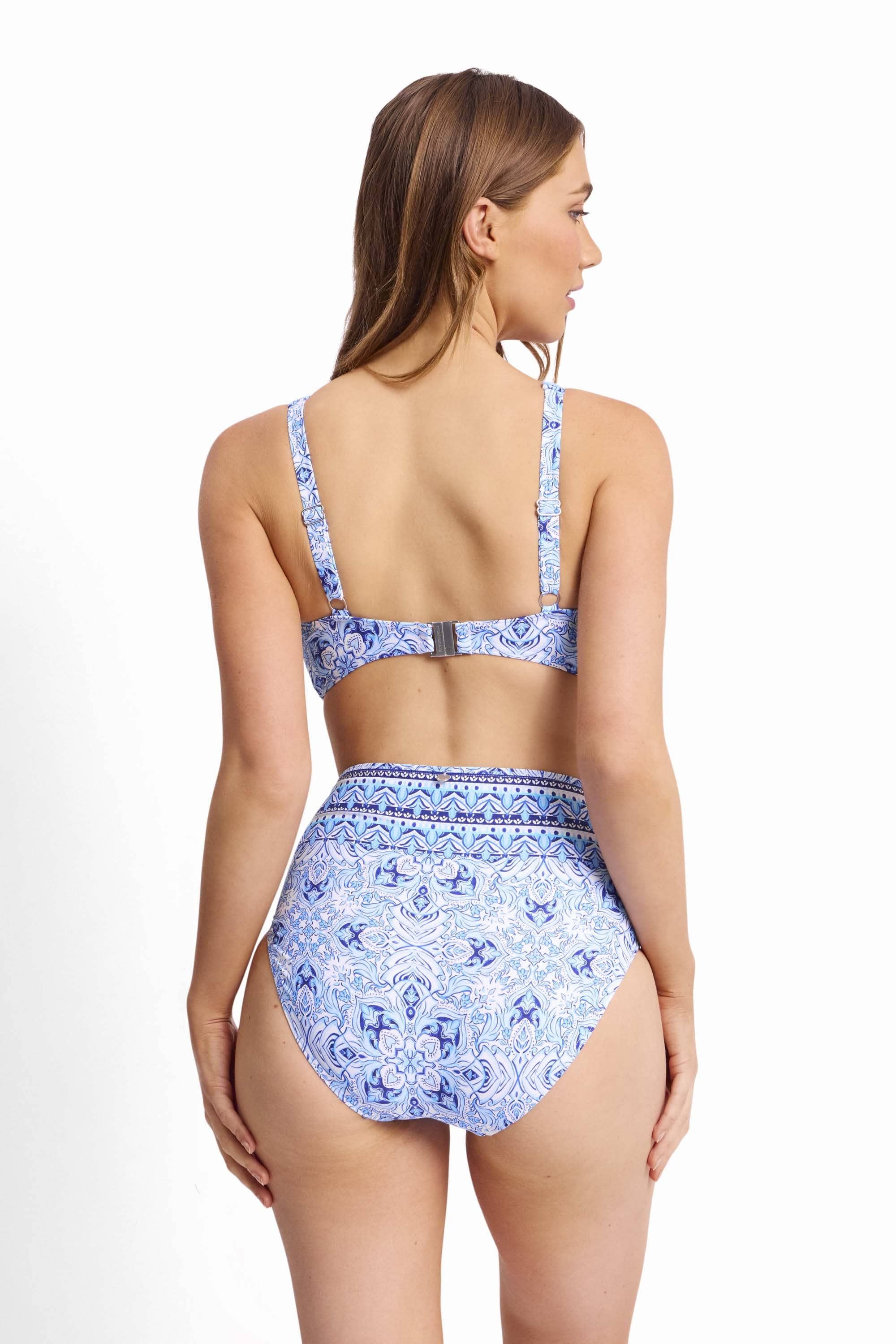 Sunseeker Sunseeker Cowboy DD/E U/Wire Tri Bra - Blue Sunseeker Cowboy DD/E U/Wire Tri Bra - Blue Splash Swimwear Bikini Tops