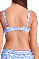 Sunseeker Sunseeker Cowboy Tie Front Bra - Blue Sunseeker Cowboy Tie Front Bra - Blue Splash Swimwear Bikini Tops