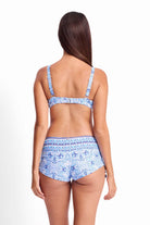 Sunseeker Sunseeker Cowboy Tie Side Boyleg Pant - Blue Sunseeker Cowboy Tie Side Boyleg Pant - Blue Splash Swimwear Bikini Bottoms