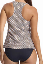 Sunseeker Sunseeker Geomath High Neck Mast Singlet - Black Geomath High Neck Mast Singlet | Sunseeker Splash Swimwear Tops