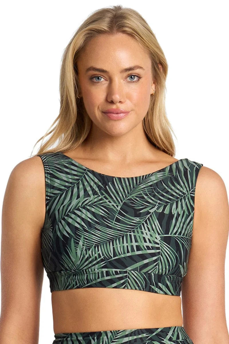 Sunseeker Sunseeker Lombok Mastectomy Crop - Black Sunseeker Lombok Mastectomy Crop - Black Splash Swimwear