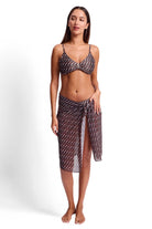 Sunseeker Sunseeker Madrid Mini Mesh Sarong SS94021 Sunseeker Madrid Mini Mesh Sarong Splash Swimwear Sarongs Black / ONE 9313513926011