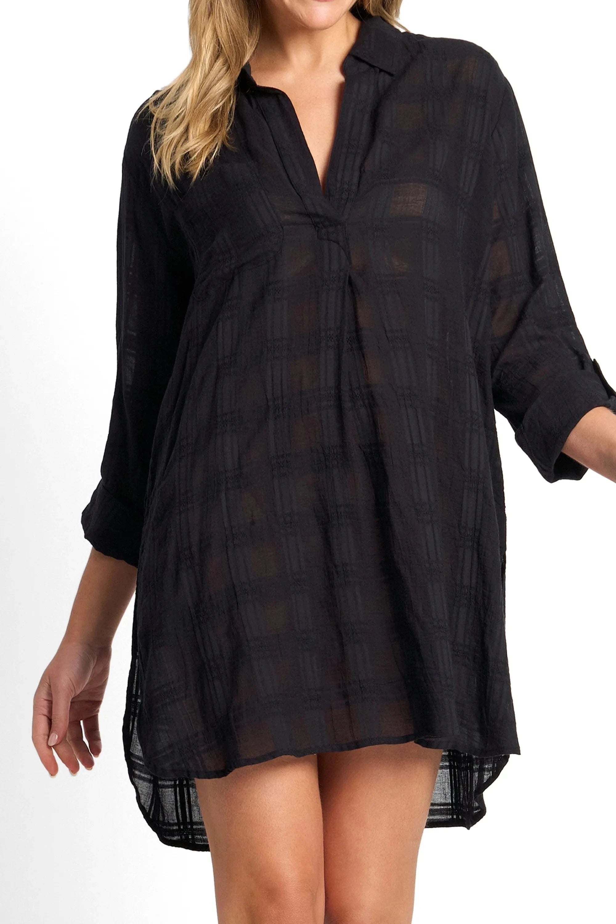 Sunseeker Sunseeker Picnic Painters Shirt - Black Sunseeker Picnic Painters Shirt - Black Splash Swimwear