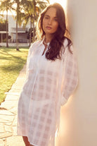 Sunseeker Sunseeker Picnic Painters Shirt - White Sunseeker Picnic Painters Shirt - White Splash Swimwear