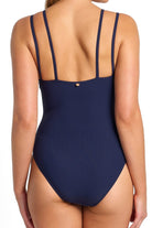 Sunseeker Sunseeker Reset Cheeky Double Strap One Piece - Ink Sunseeker Reset Cheeky Double Strap One Piece - Ink Splash Swimwear One Pieces