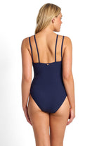 Sunseeker Sunseeker Reset Cheeky Double Strap One Piece - Ink Sunseeker Reset Cheeky Double Strap One Piece - Ink Splash Swimwear One Pieces