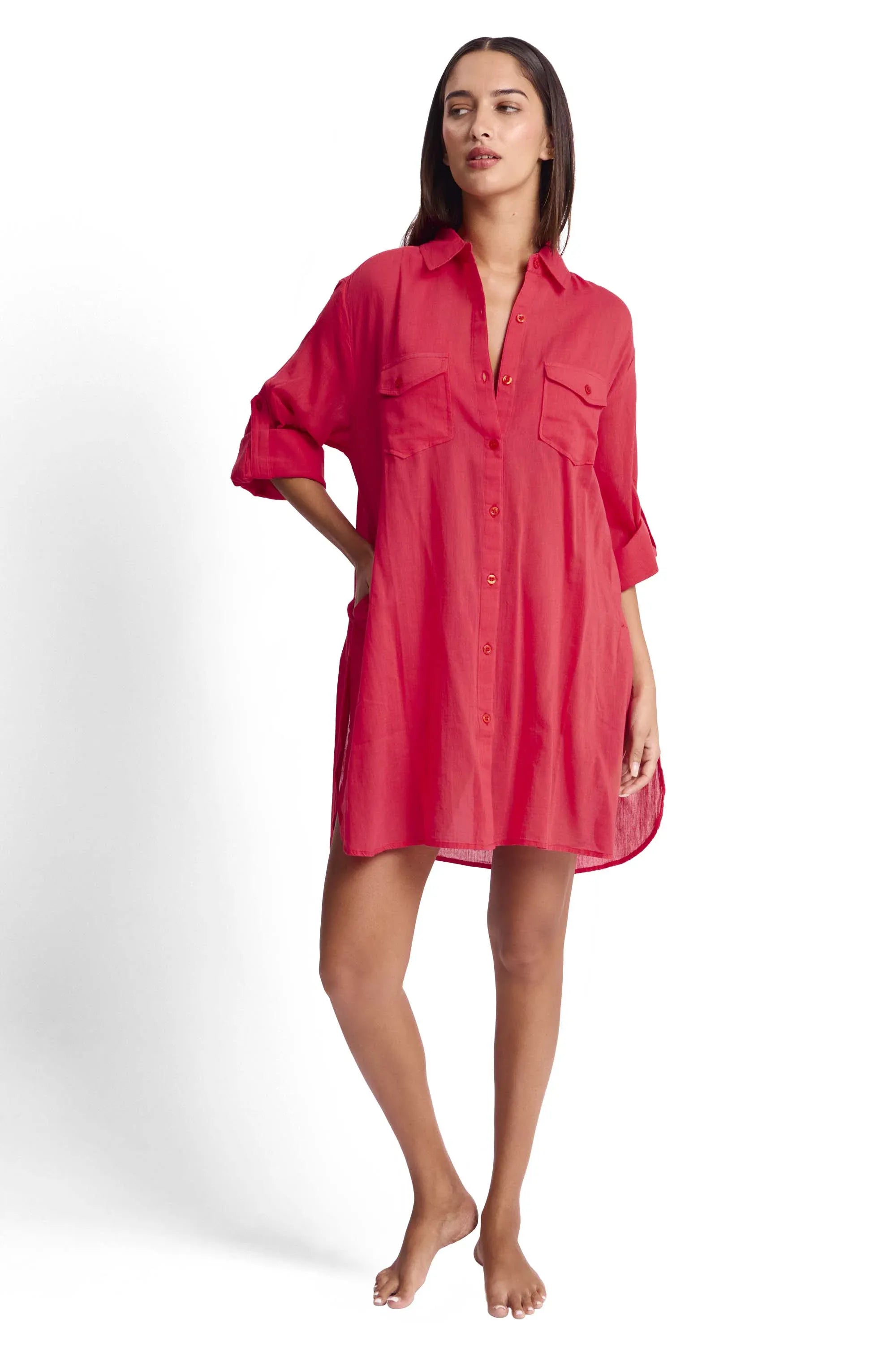 Sunseeker Sunseeker Resort Button Through Shirt Sunseeker Resort Button Through Shirt | Sunseeker Splash Swimwear Tops