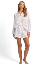 Sunseeker Sunseeker Resort Drawstring Short - White SS92442-WH-XS Sunseeker Resort Drawstring Short White Splash Swimwear Shorts White / XS