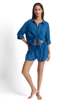 Sunseeker Sunseeker Resort Oversized Slouch Shirt - Petrol Sunseeker Resort Oversized Slouch Shirt | Sunseeker Splash Swimwear Tops