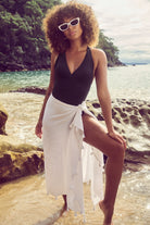 Sunseeker Sunseeker Resort Tassel Hem Sarong White SS92018-WHITE-O-S Sunseeker Resort Tassel Hem Sarong White Splash Swimwear Swimwear White / O/S 9313513406995