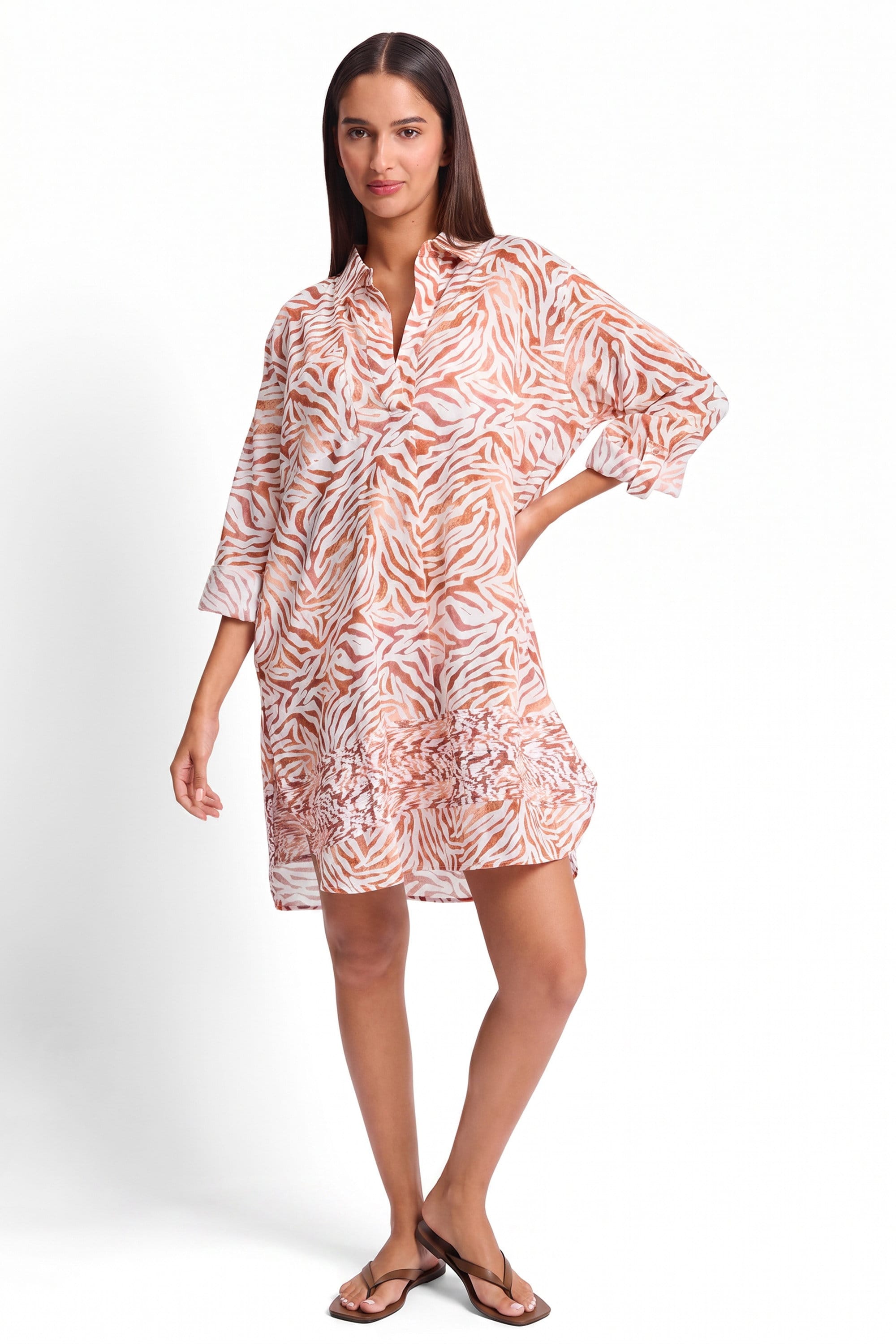 Sunseeker Sunseeker Rodeo Pintuck Painter Shirt Sunseeker Rodeo Pintuck Painter Shirt Splash Swimwear