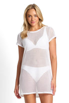 Sunseeker Sunseeker Salt Mesh T-Shirt Dress SS92248 Sunseeker Salt Mesh T-Shirt Dress Splash Swimwear Dresses White / XS 9313513689978