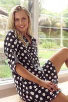 Sunseeker Sunseeker Seoul Frill Button Dress - Black Sunseeker Seoul Frill Button Dress - Black Splash Swimwear