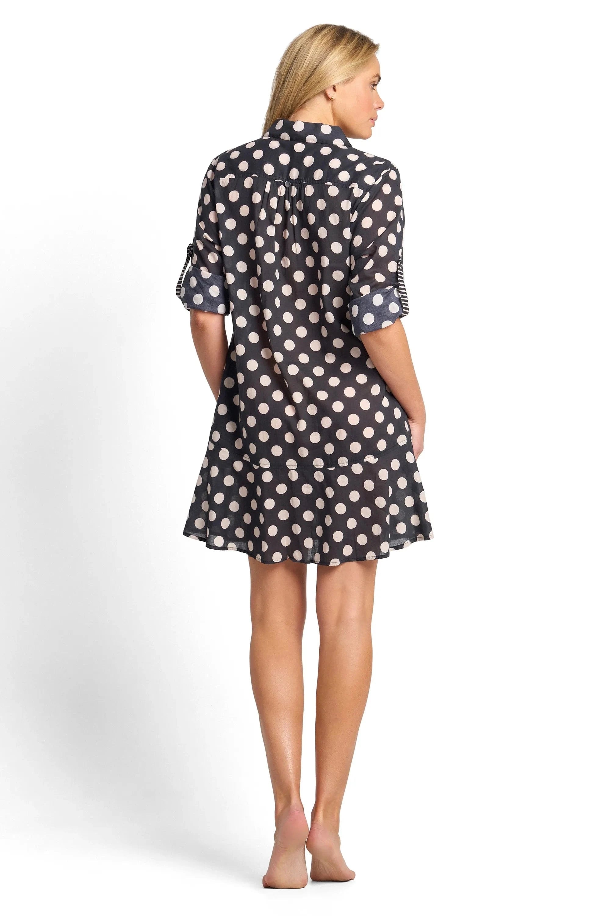 Sunseeker Sunseeker Seoul Frill Button Dress - Black Sunseeker Seoul Frill Button Dress - Black Splash Swimwear