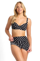 Sunseeker Sunseeker Seoul Ruched Skirt Pant - Black Sunseeker Seoul Ruched Skirt Pant - Black Splash Swimwear