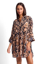 Sunseeker Sunseeker Shell City Painters Shirt - Black* Sunseeker Shell City Painters Shirt - Black* Splash Swimwear Kaftans & Cover Ups