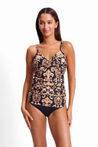 Sunseeker Sunseeker Shell City Twist Front Ruched Singlet - Black Sunseeker Shell City Twist Front Ruched Singlet - Black Splash Swimwear Singlet