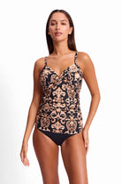 Sunseeker Sunseeker Shell City Twist Front Ruched Singlet - Black Sunseeker Shell City Twist Front Ruched Singlet - Black Splash Swimwear Singlet