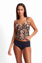 Sunseeker Sunseeker Shell City Twist Front Ruched Singlet - Black Sunseeker Shell City Twist Front Ruched Singlet - Black Splash Swimwear Singlet