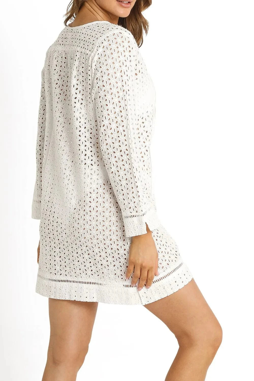 Sunseeker Sunseeker Soho Broderie Cover Up - White Sunseeker Soho Broderie Cover Up - White Splash Swimwear