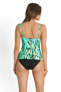 Sunseeker Tankini Tops Wilder Classic Singlet - Green Sunseeker Wilder Classic Singlet - Green